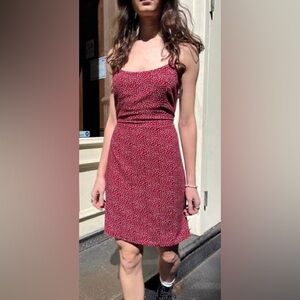 Brandy Melville John Galt Red Floral Mini Dress